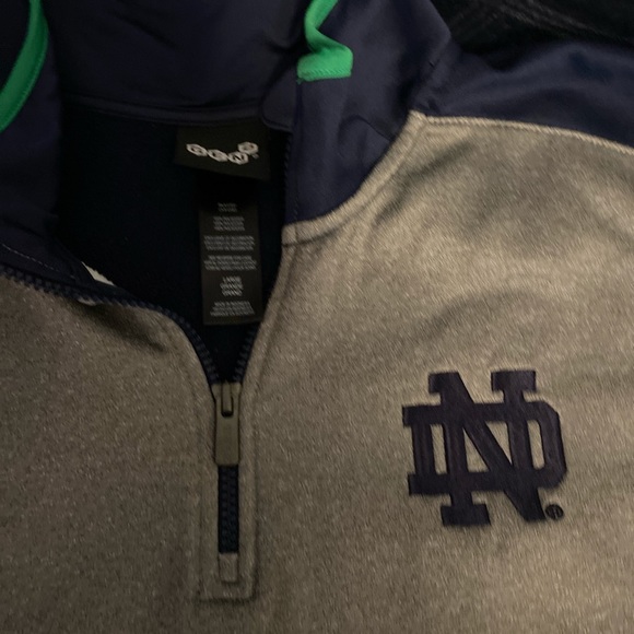 Mens nortre dame quarter zip - Picture 2 of 4